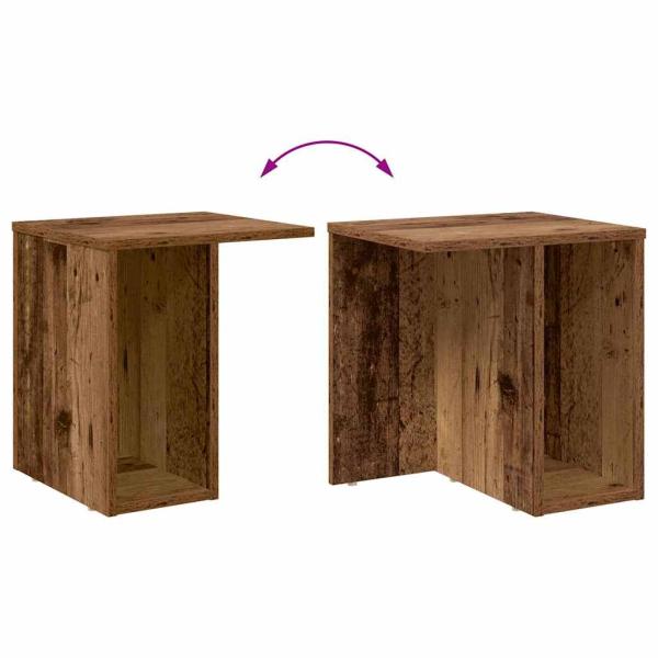 Beistelltisch Altholz 37 x 32 x 40 cm Holzwerkstoff
