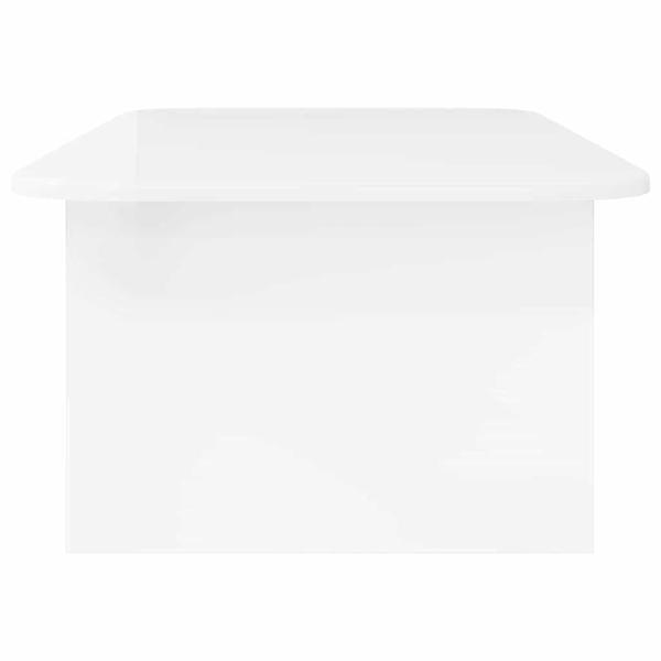 Couchtisch Hochglanz Weiß 93 x 53 x 33 cm Holzwerkstoff