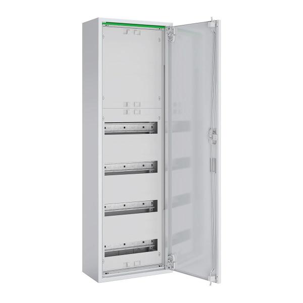 ARDEBO.de ABN Feldverteiler AP, Tiefe 160mm, mit Volltür, 1x4-reihig (ABNRM106K02)