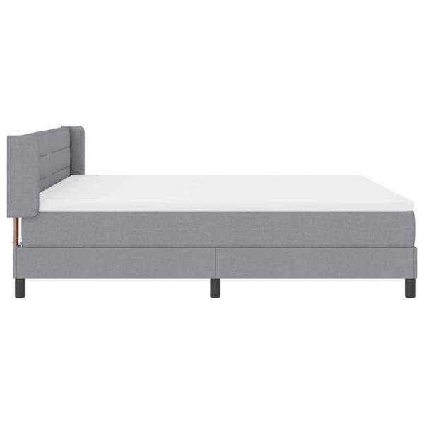 Boxspringbett mit Matratze mit Matratze Hellgrau 180 x 200 cm