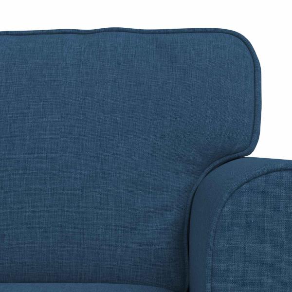 Sofa 2 pcs Blau Metall