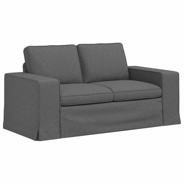 ARDEBO.de - Sofa 2 pcs Dunkelgrau Metall