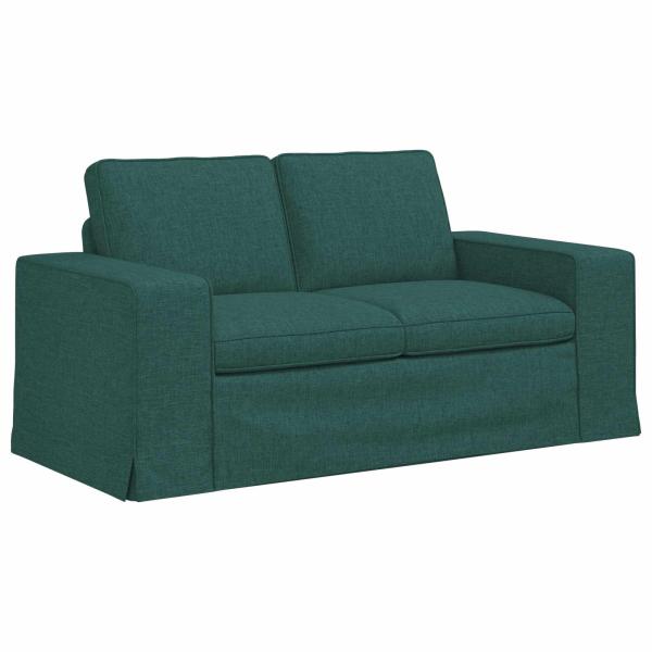 Sofa 2 pcs Dunkelgrün Metall