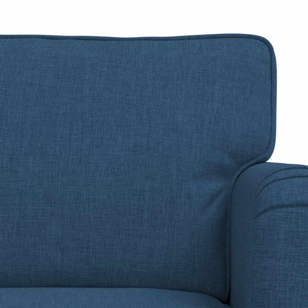 Sofa 2 pcs Blau Metall