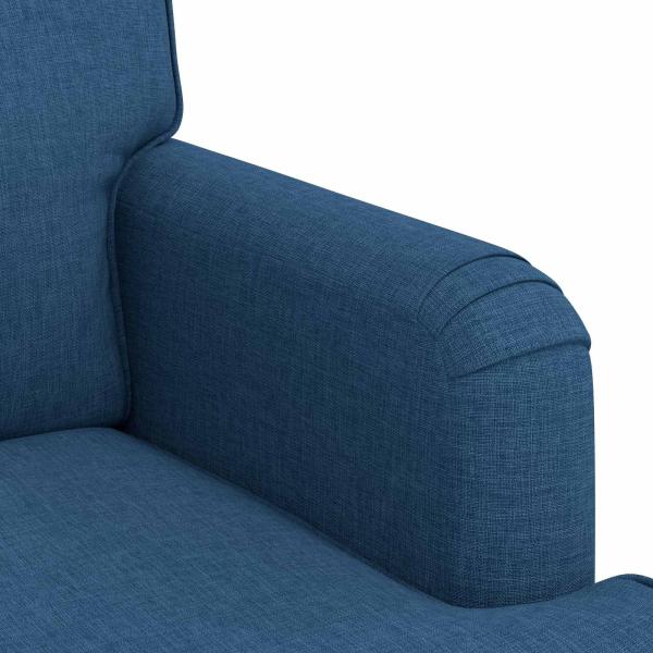 Sofa 2 pcs Blau Metall