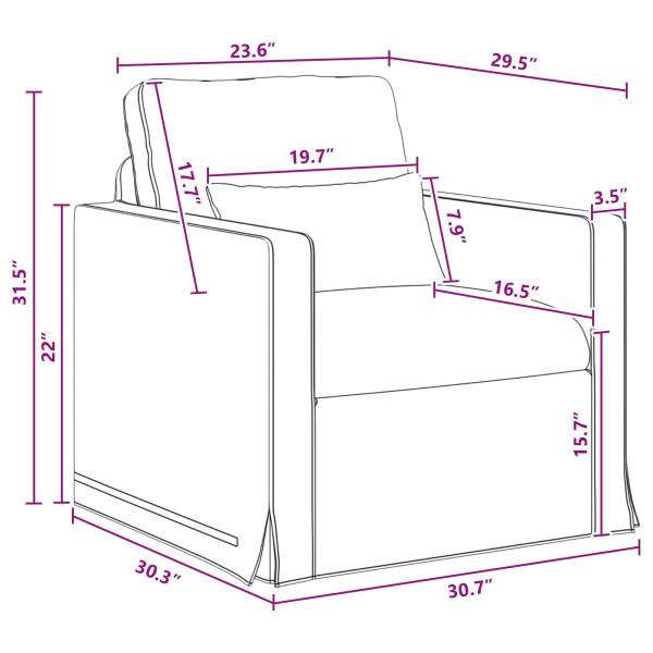 Sofa 2 pcs Dunkelgrau Metall
