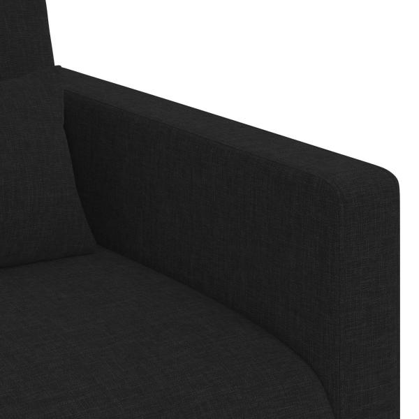 Sofa 2 pcs Schwarz Metall
