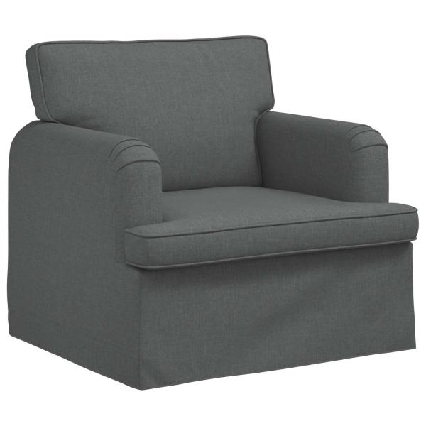 Sofa 2 pcs Dunkelgrau Metall