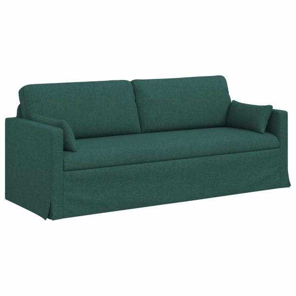 Sofa 2 pcs Dunkelgrün Metall