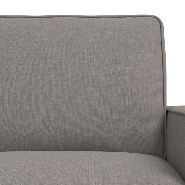 Sofa 2 pcs Taupe Metall