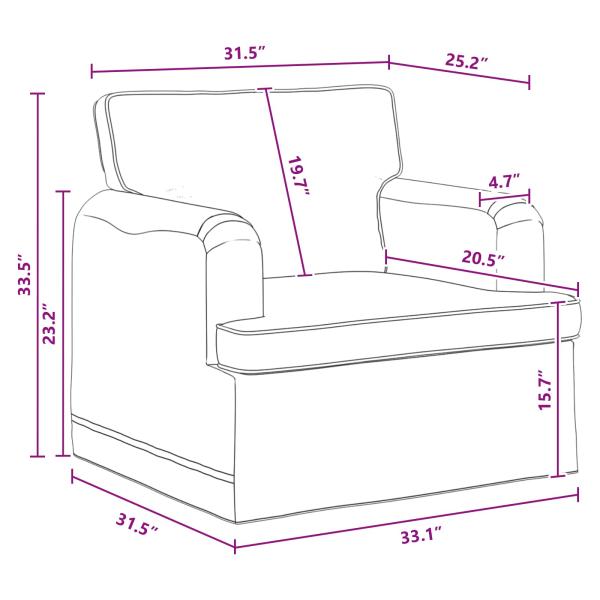 Sofa 2 pcs Dunkelgrau Metall