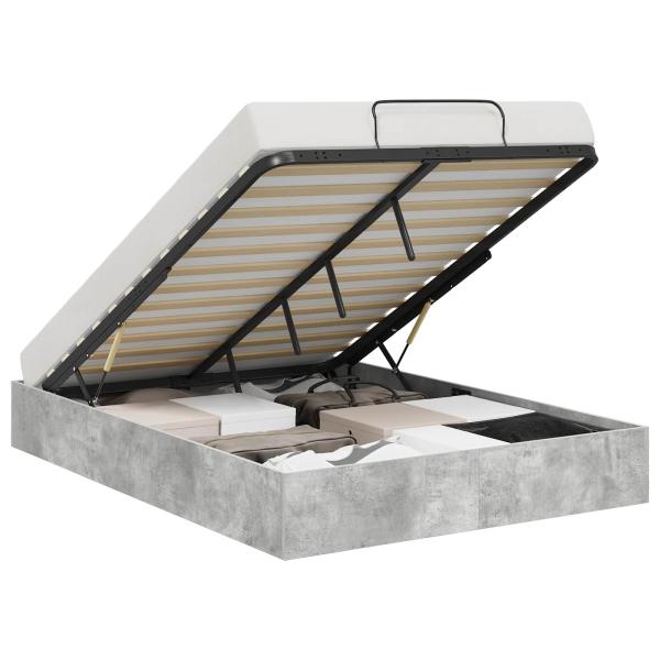 Ottoman Bettgestell Beton 193 x 120 x 25 cm Spanplatte