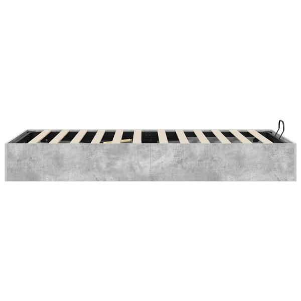 ARDEBO.de - Ottoman Bettgestell Beton 193 x 120 x 25 cm Spanplatte