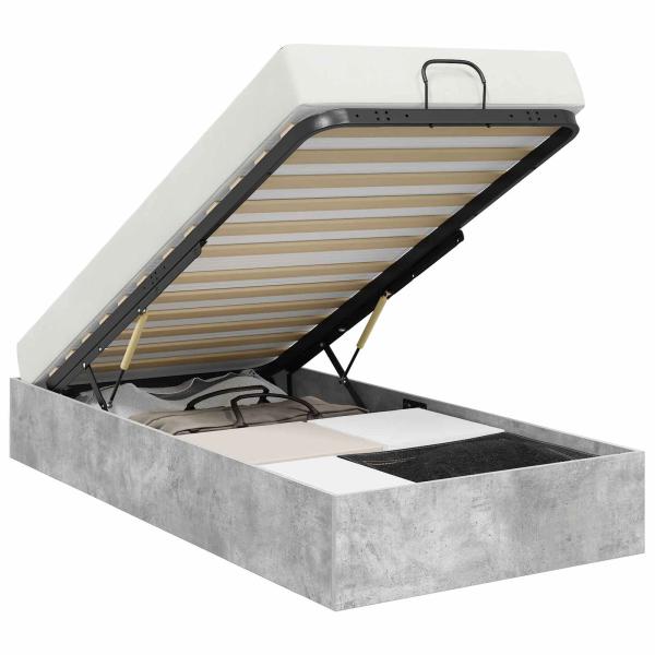 Ottoman Bettgestell Beton 193 x 120 x 25 cm Spanplatte