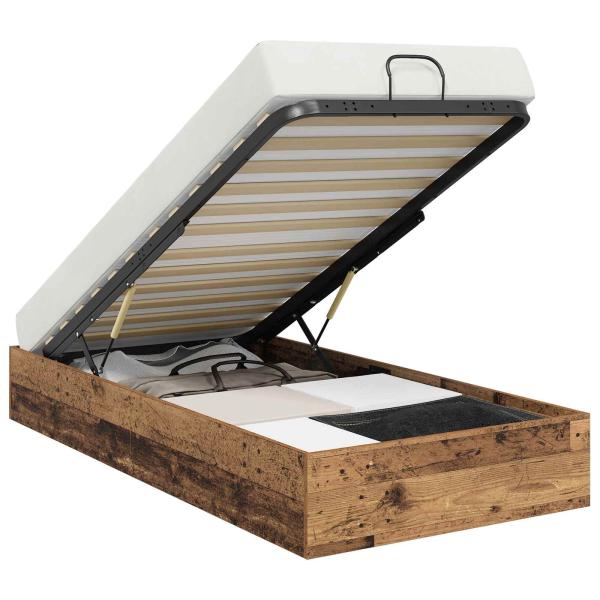 Ottoman Bettgestell Altholz 193 x 120 x 25 cm Spanplatte