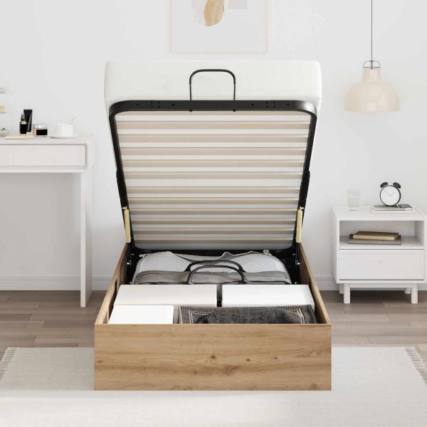 Ottoman Bettgestell Kunsthandwerk Eiche 193 x 120 x 25 cm