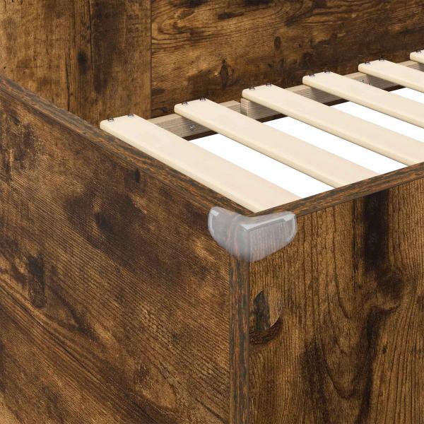 Etagenbettgestell mit Schreibtisch mit Speicher Holzwerkstoff