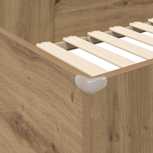 Etagenbettgestell mit Schreibtisch mit Speicher Holzwerkstoff