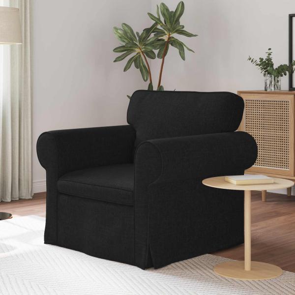 ARDEBO.de - Sofa Schwarz 215 x 82 x 80 cm Metall