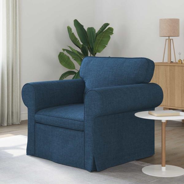 ARDEBO.de - Sofa Blau 215 x 82 x 80 cm Metall