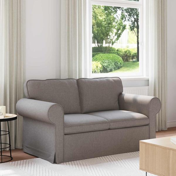 ARDEBO.de - Sofa Taupe 215 x 82 x 80 cm Metall