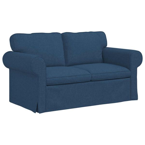 Sofa Blau 215 x 82 x 80 cm Metall