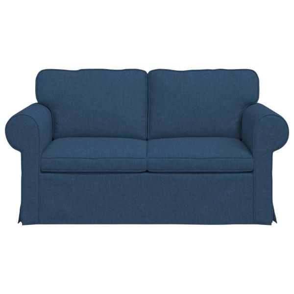 Sofa Blau 215 x 82 x 80 cm Metall
