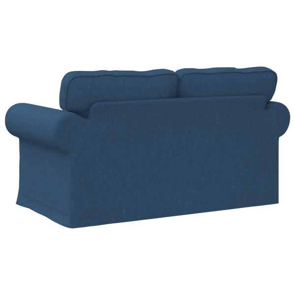 Sofa Blau 215 x 82 x 80 cm Metall