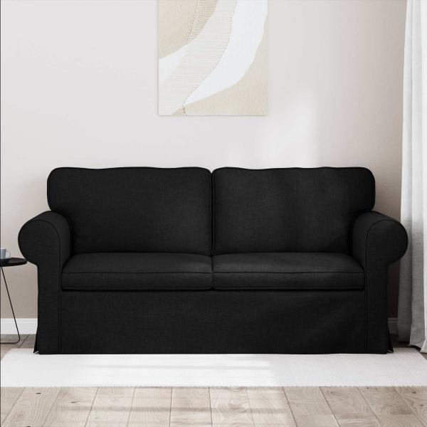 Sofa Schwarz 215 x 82 x 80 cm Metall