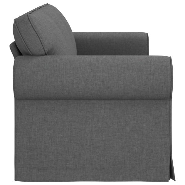 Sofa Dunkelgrau 215 x 82 x 80 cm Metall