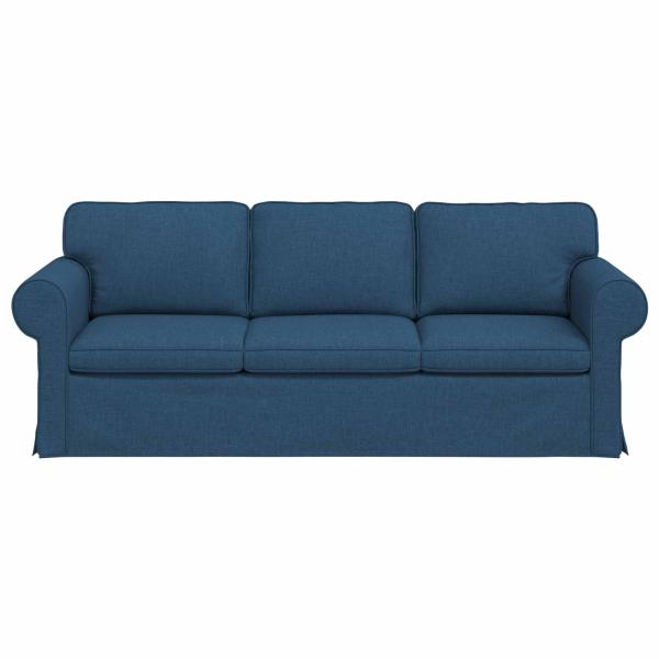 Sofa Blau 215 x 82 x 80 cm Metall