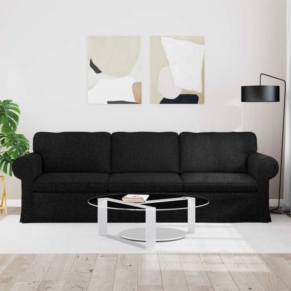 Sofa Schwarz 215 x 82 x 80 cm Metall