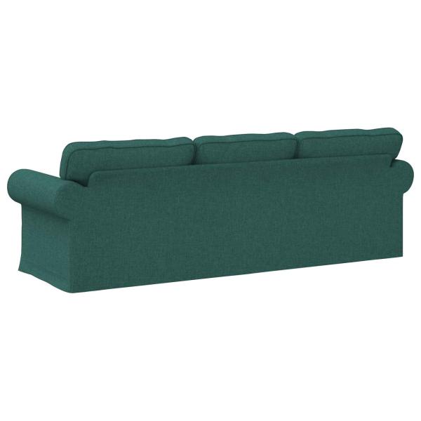 Sofa Dunkelgrün 215 x 82 x 80 cm Metall