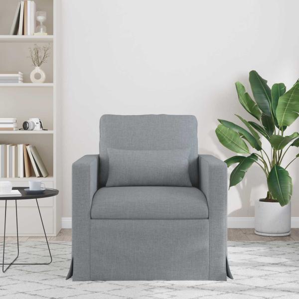 Sofa Hellgrau 78 x 78 x 80 cm Metall