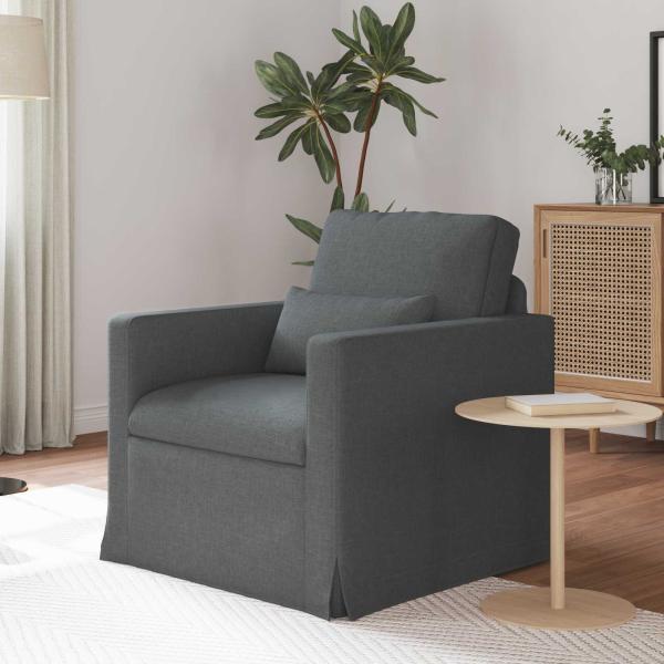 ARDEBO.de - Sofa Dunkelgrau 78 x 78 x 80 cm Metall