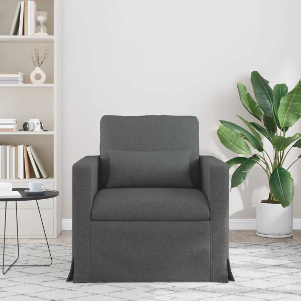 Sofa Dunkelgrau 78 x 78 x 80 cm Metall