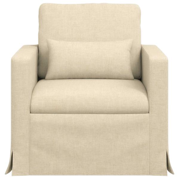 Sofa 60cm Creme Metall