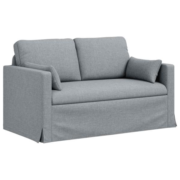 Sofa Hellgrau 138 x 78 x 80 cm Metall