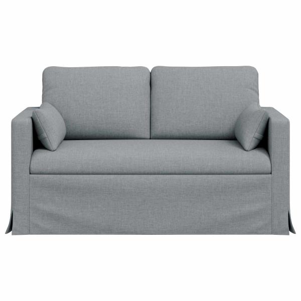Sofa Hellgrau 138 x 78 x 80 cm Metall