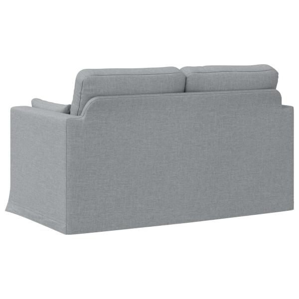 Sofa Hellgrau 138 x 78 x 80 cm Metall