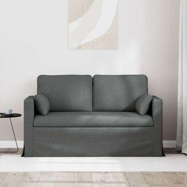 ARDEBO.de - Sofa Dunkelgrau 138 x 78 x 80 cm Metall