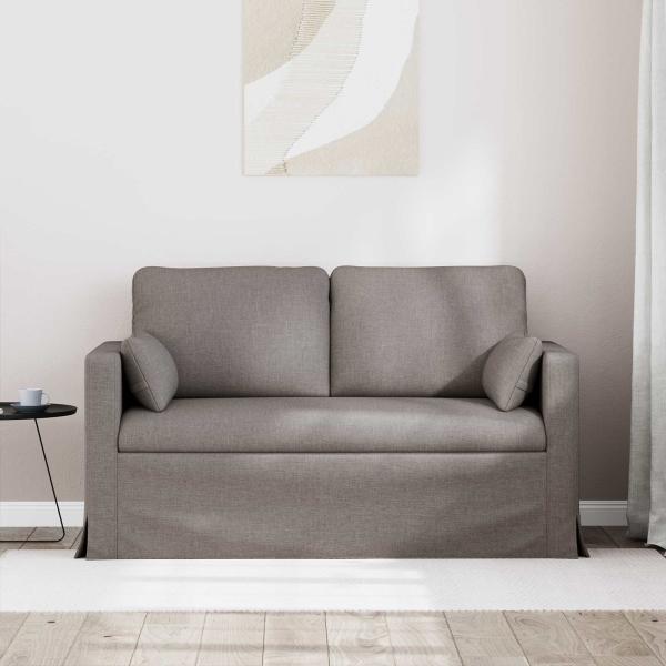 Sofa Taupe 138 x 78 x 80 cm Metall
