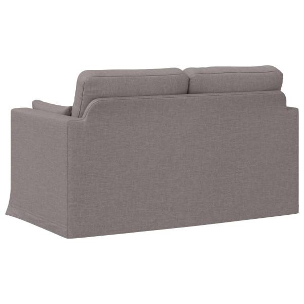 Sofa Taupe 138 x 78 x 80 cm Metall