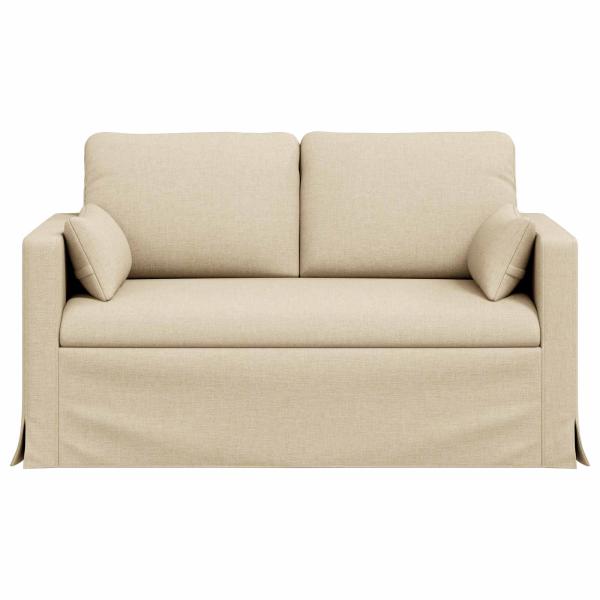 Sofa Creme 138 x 78 x 80 cm Metall