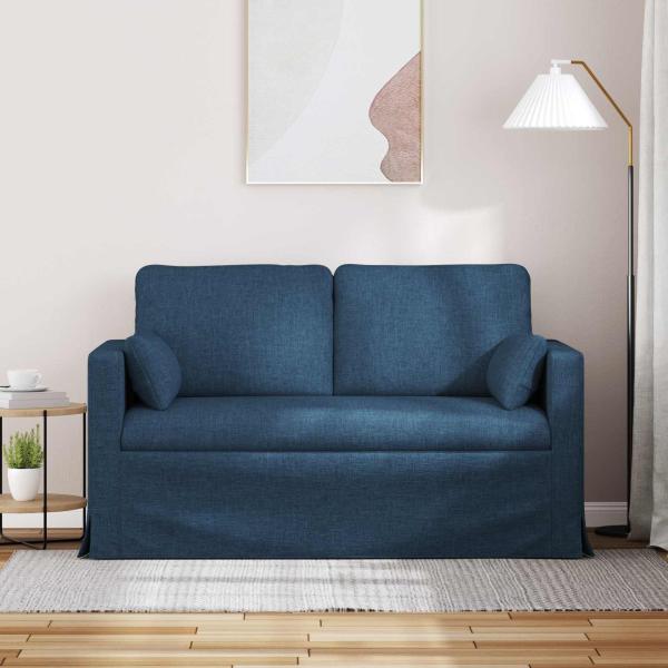 Sofa Blau 138 x 78 x 80 cm Metall