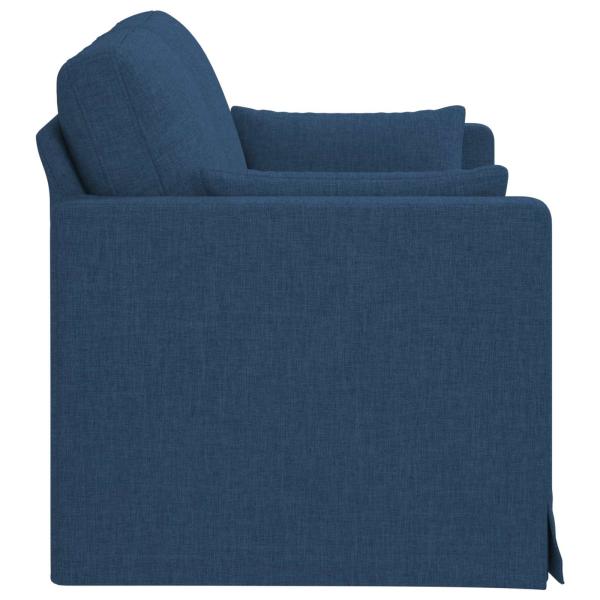 Sofa Blau 138 x 78 x 80 cm Metall