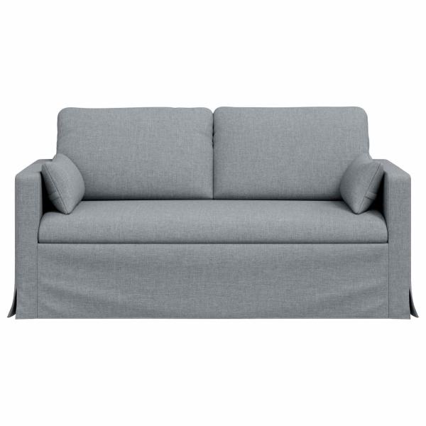 Sofa Hellgrau 158 x 78 x 80 cm Metall