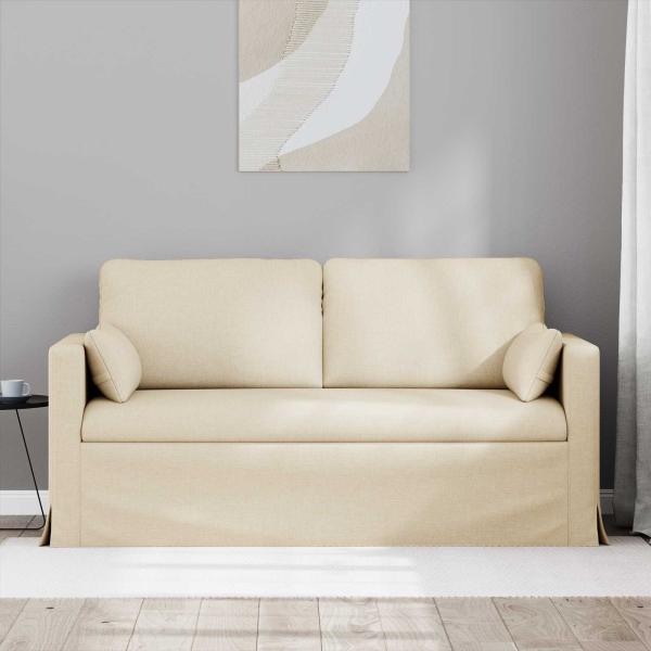 Sofa Creme 159 x 78 x 80 cm Metall