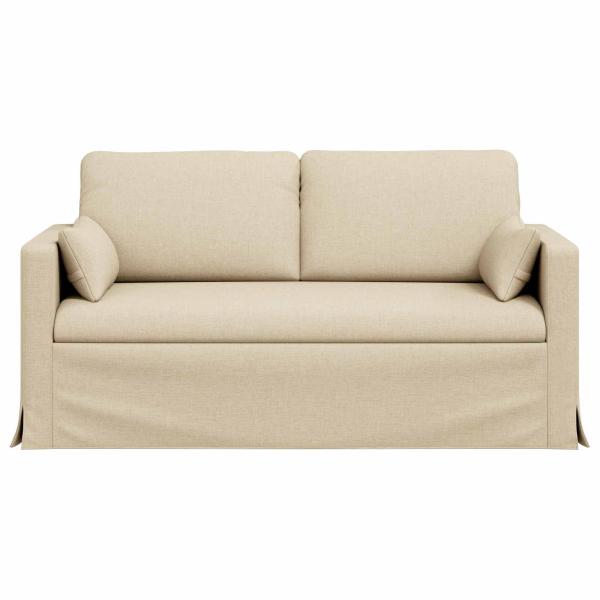 Sofa Creme 159 x 78 x 80 cm Metall