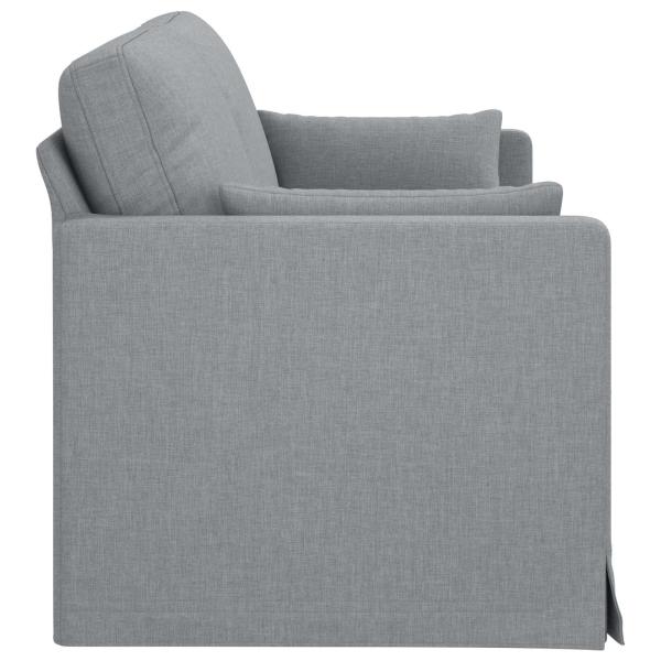 Sofa Hellgrau 78 x 78 x 80 cm Stoff